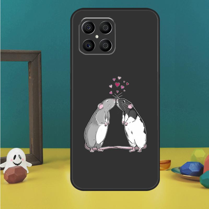 Mouse Rat Phone Case For Huawei P40 Lite P50 P30 P20 Pro Nova 9 5T Honor X9 X8 X7 50 Back Cover