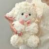 Soft Fluffy Lamb Plush Toy Cute Doll Plush Cuddle Pillow New Stuffed Animal Doll  Bedroom Decor