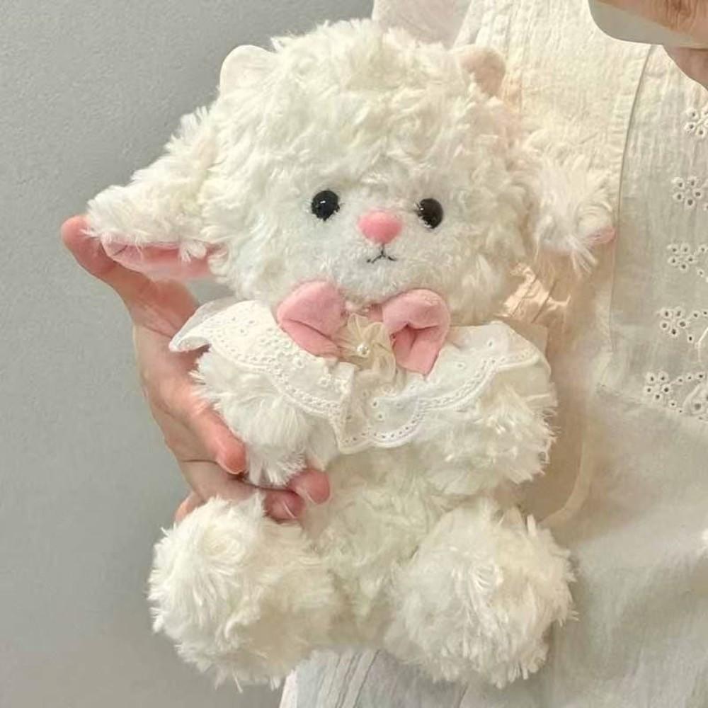 Soft Fluffy Lamb Plush Toy Cute Doll Plush Cuddle Pillow New Stuffed Animal Doll  Bedroom Decor