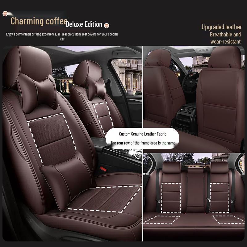 Custom-Made, All-Season, Thicker Car Seat Covers for New and Old Models, Full-Coverage