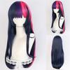 Synthetic Twilight Sparkle Wigs for Women Dark Blue Purple Long Straight Hair Wig with Bangs Pony Cosplay Costume Little Horse