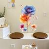 Colored Flower Wall Stickers Bedroom Living Room Corridor Entrance Background Floral Wall Stickers Bathroom Cabinet Ceramic Tile Decoration Decal