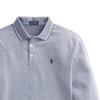 Polo Ralph Lauren SS24 Logo Brodert Bomull Langermet Poloskjorte Herre topper Blå MNPOKNI16821195-400
