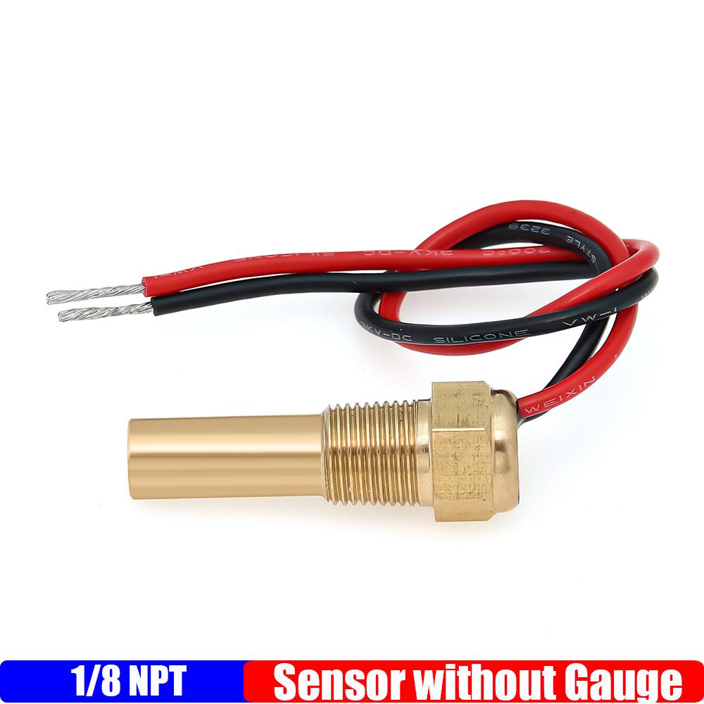 

50~150 по Цельсию 52 мм датчик температуры масла с мигающей сигнализацией красного цвета для автомобиля морской 1/8NPT датчик температуры масла 12 В 24 В