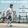Trotinetă Electrică pentru Adulți TODIMART T3 350W 25KM/H Baterie 35KM 36V 7.8Ah Antifurt Pliabilă Roți Fagure 120KG