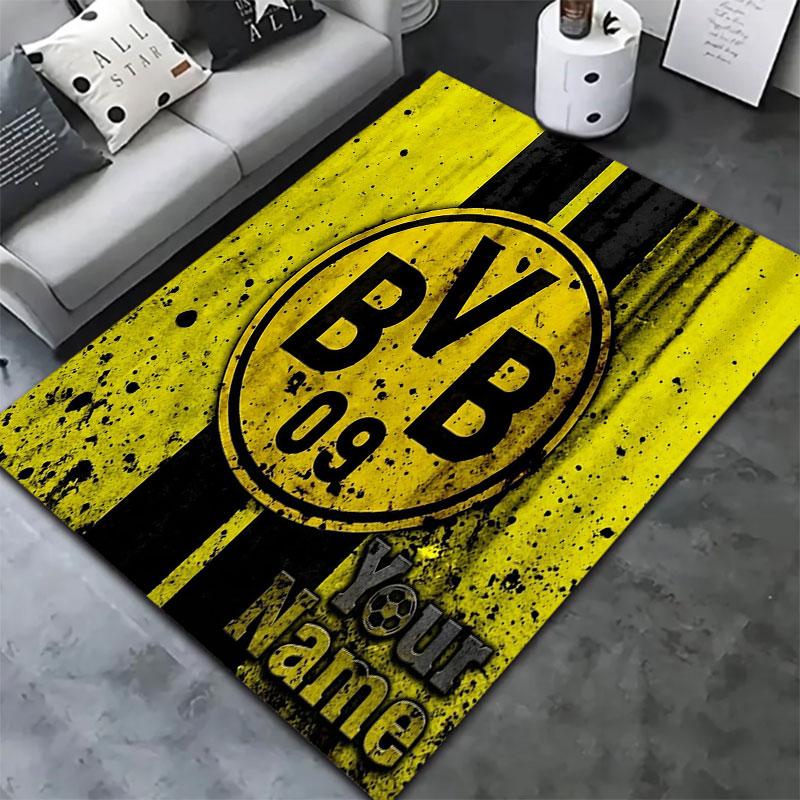 Borussia Custom Name Carpet Rug for Living Room Bedroom Home Sofa Decoration,Kids play Non-slip Floor Mat