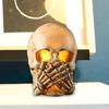 LED Skull Statue Light Resin for Halloween Horror Haunted Party Prop