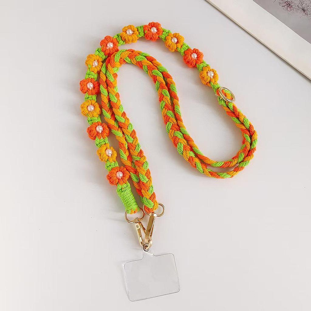 Adjustable Handmade Little Daisy Phone Chain - Personalized, Versatile, and Exquisite