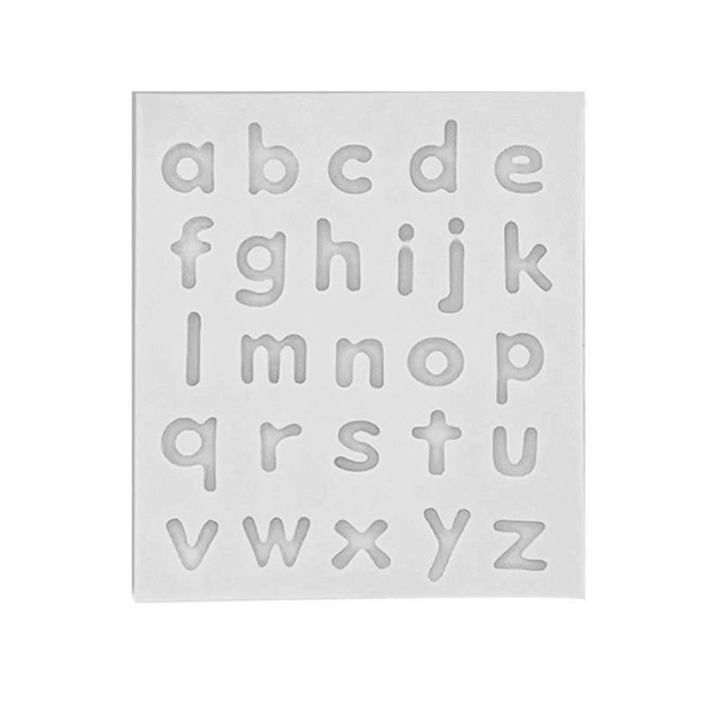 Alphabet for Chocolate Lowercase Fondant Tool Letters Molds Cake Decorations Chocolate Mold