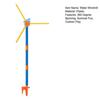 55" Windmill Water Sprinkler for Kids 360 Degree Spinning Splash Water Toy with 3 Blades Outdoor Backyard Summer Game for Boys Girls Dogs Garden