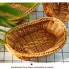 Handgeweven Rotan Wicker Geweven Serveermanden Restaurant Serveertafelblad Display