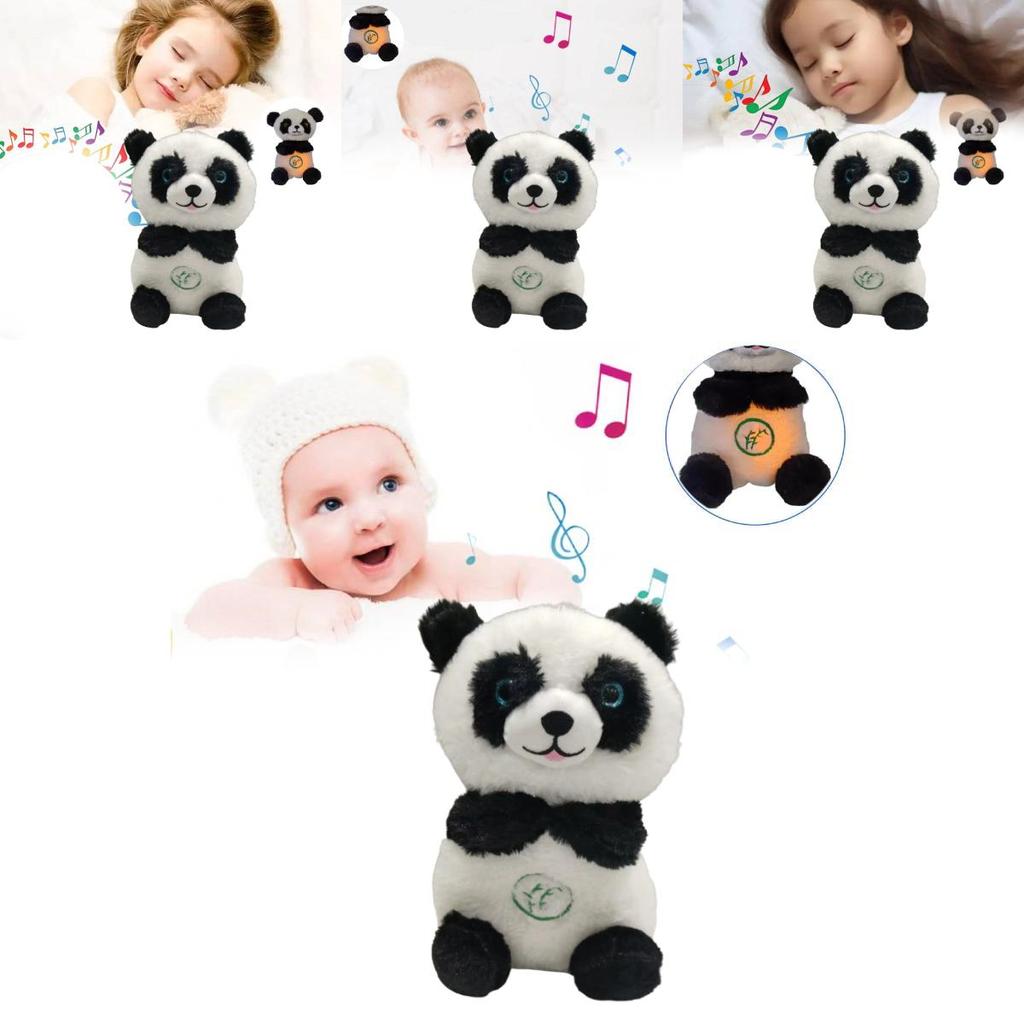Breathing Panda Plush Toy For Babies With Music And Soothing Features For Infant Comfort