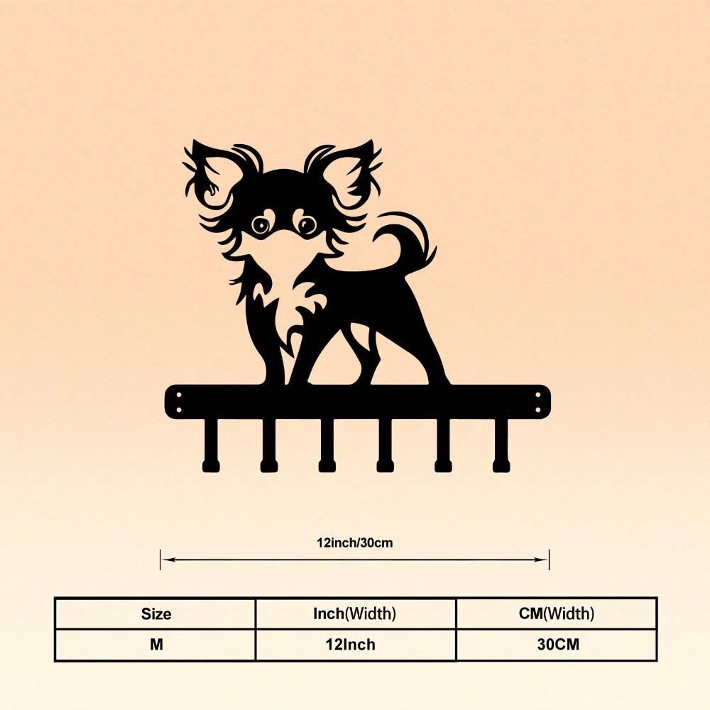 Metal Dog Key Holder Wall Mounted Modern Entryway Decor