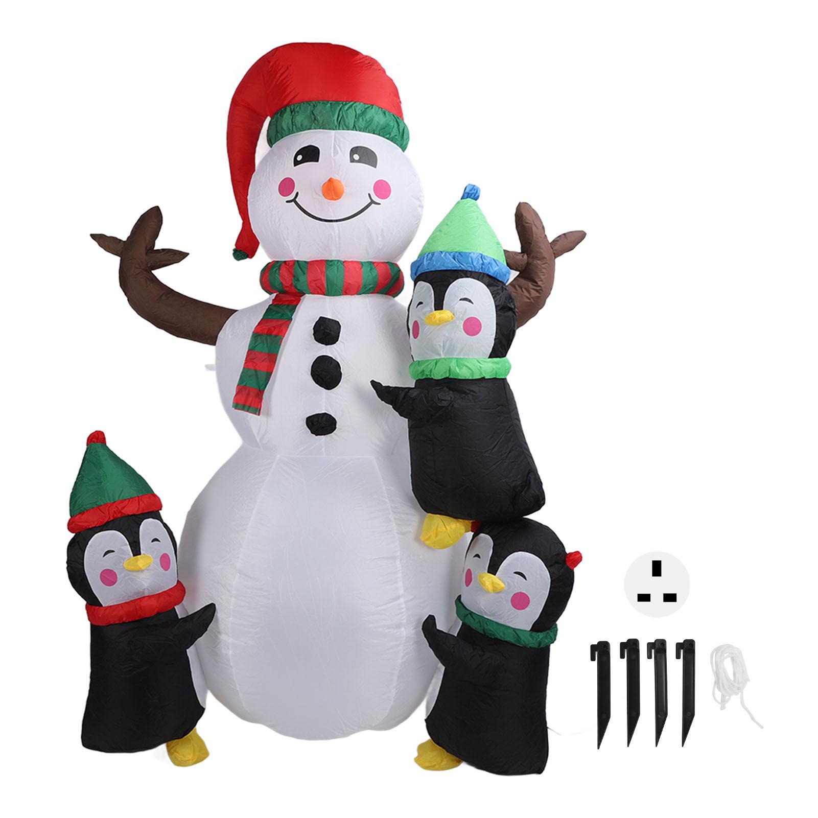 

1,8 м высота рождественские надувные снеговики пингвины со светодиодными огнями надувные снеговики пингвины на открытом воздухе Y UK Plug 220V