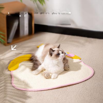 Cat Scratching Mat Felt Cloth Sisal Ball Cat Wear-Resistant Scratch-Free Hanging Pet Supplies Cat Toy Scratching Mat