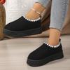 Fashion Winter New Women Cotton Shoes Thick Soles Warm Women Furry Hairy Snow Boots Causal Outdoor Fashion Ladies Plush Shoes Soft Home