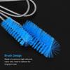 UEETEK Stainless Flexible Cleaning Brush Double Ended Canister Filter Tube Hose Pipe Clean for Fish Tank Aquarium (Sky Blue)