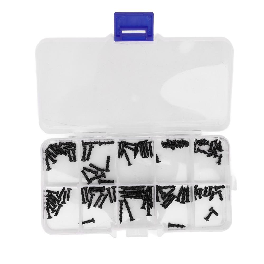 100Pcs/Set RC Car Accessory Screws Assortment Kit for MJX 16208/16207/16210 1/16 Brushless RC Car