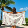 Dachshund Cherry Bow Print Quick Drying Bath Towel Microfiber beach towel light weight swimming camping yoga beach out
