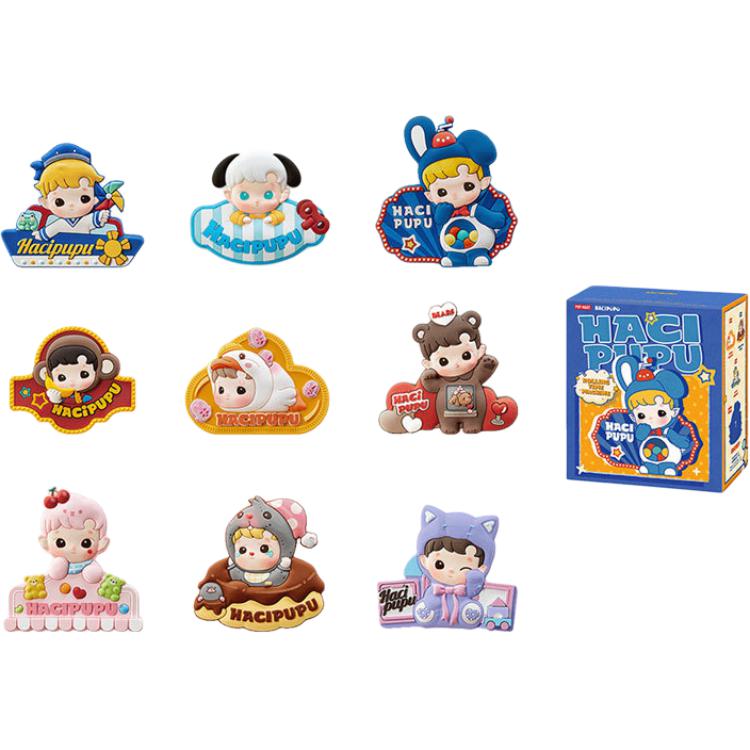 

POP MART Hacipupu Rolling Time Machine Series Little Voyager Fridge Magnet Silicone Clip, Single Mystery Box