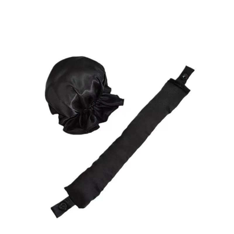 TikTok Heatless Curling Rod & Cap Set for Effortless Large Waves While Sleeping