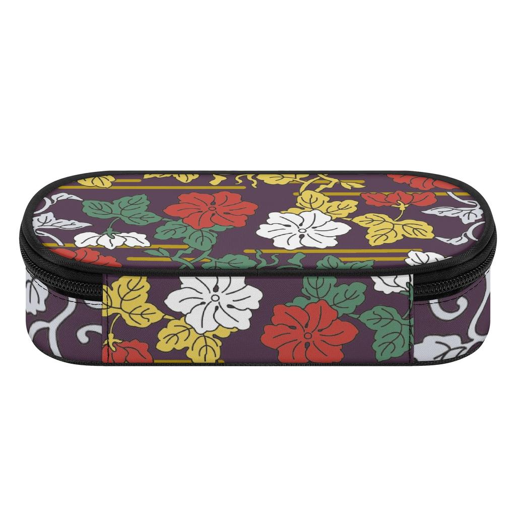 Pencil Pouch High Capacity 300D Polyester Zip Around Closure with Mesh Pocket Removable Divider and Pen Slots for Boys Girls
