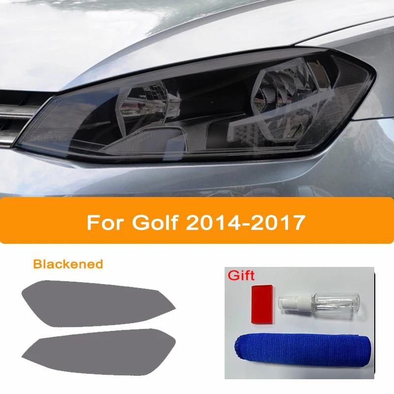 TPU Car Headlights Taillights Black Protective Film Transparent Sticker Refit For Volkswagen VW Golf 7 8 MK7 MK7.5 MK8 2014-