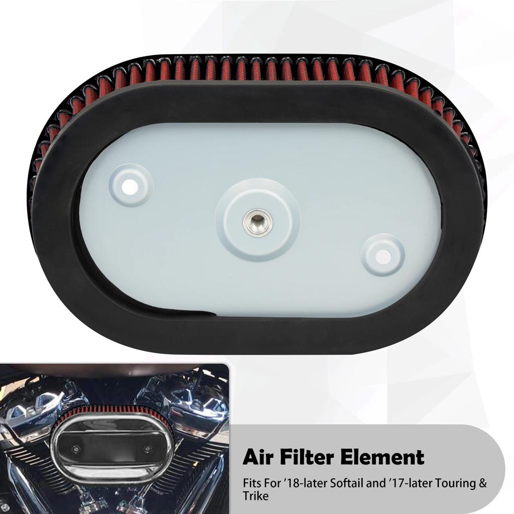 Motorcycle Air Filter Element Air Cleaner Inner Replacement For Harley Touring FLHT FLHX FLHR 17-Up Softail FXBR FLHC FXBB 18-Up