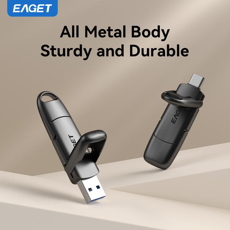 External SSD Solid State, USB 3.2 Type-C Flash Drive Disk, High-Speed Solid State Pen Drive for iPhone 16/15 Android