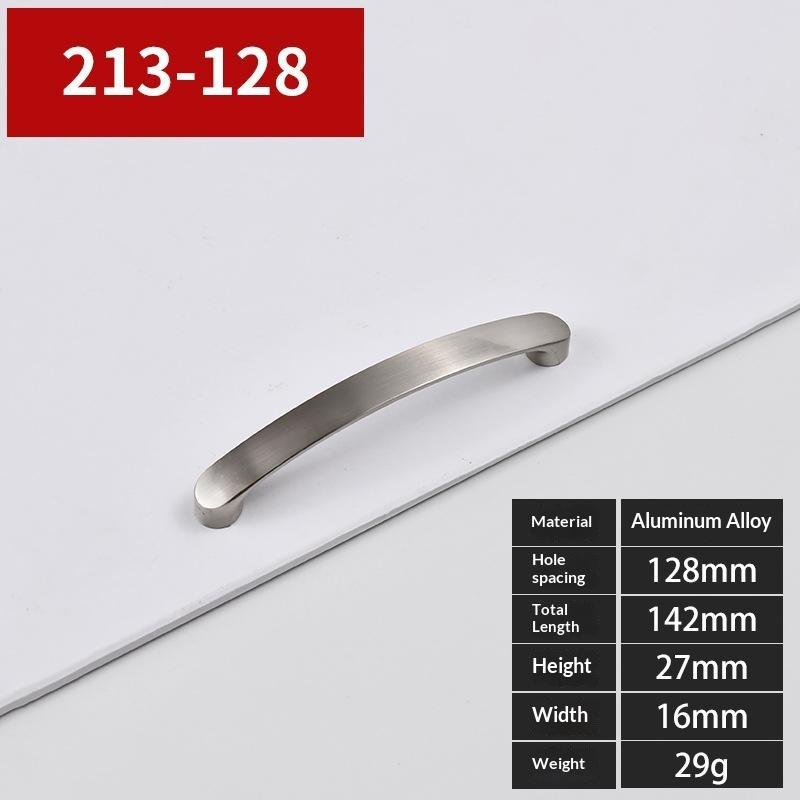 Kitchen Drawer Handles Knobs Lightweight Aluminum Alloy Drill Free Optional Pulls for Cabinet Cupboard Wardrobe Door Decor
