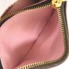 Used AUTHENTIC LOUIS VUITTON N64423 Damier Portomone Rosary coin purse Rose valerine