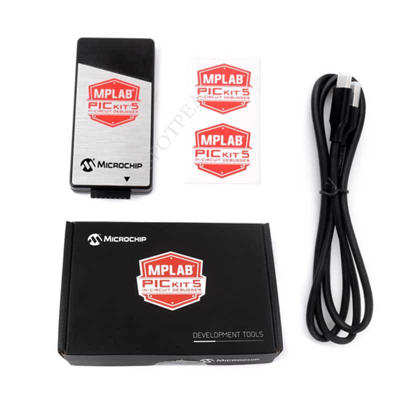 PICkit5 Emulator & Programmer for Microchip, MPLAB, PIC, MPU, AVR