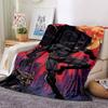 1pc Batman Night Cityscape Flannel Blanket Soft Warm Throw for Home, Office, Travel, All-Season Cozy Bedding GiftL1287