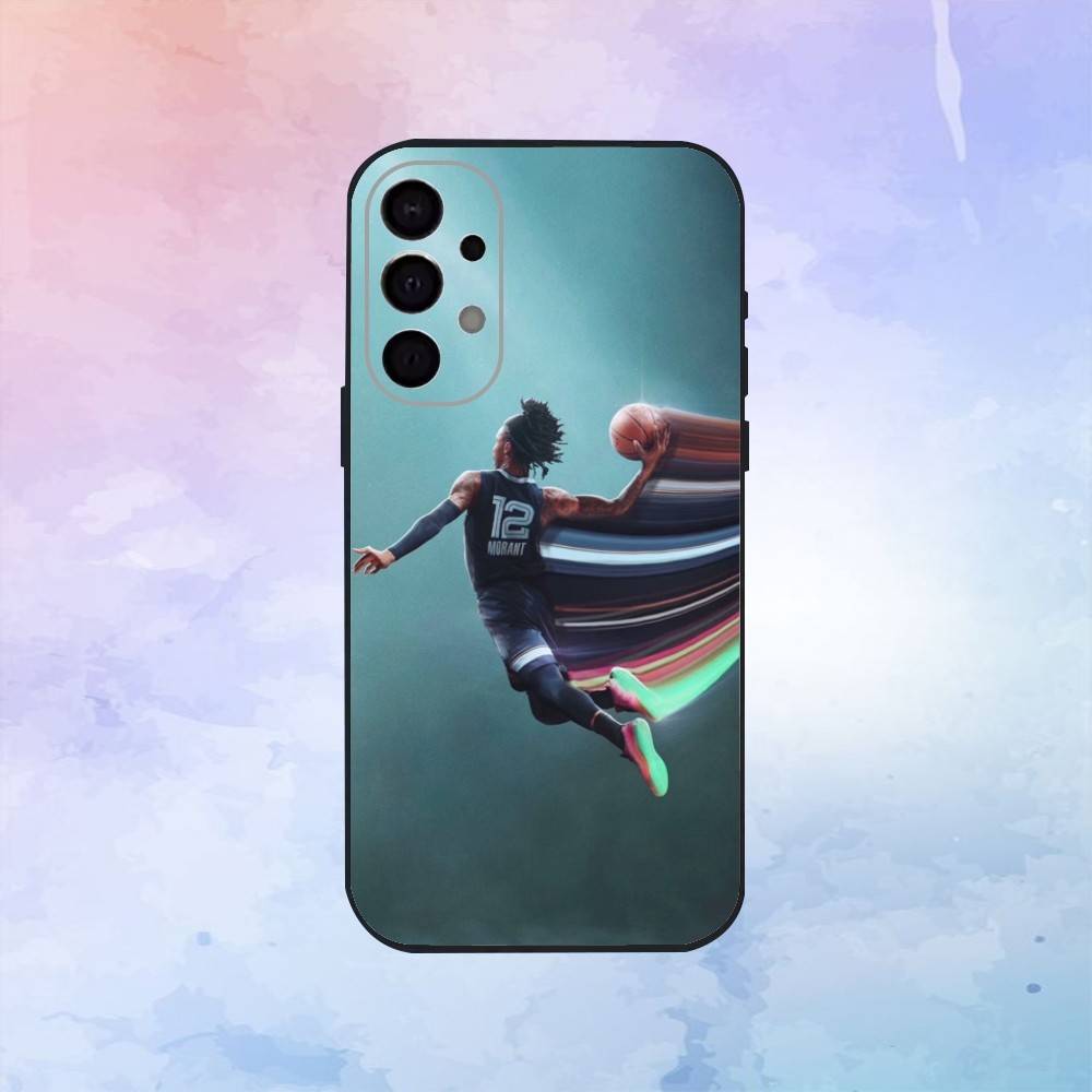 Basketball Ja Morant 12 Phone Case For Samsung S25,S24,S21,S22,S23,S30,Ultra,S20,Plus,Fe,Lite,Note,10,9,5G Black Cover