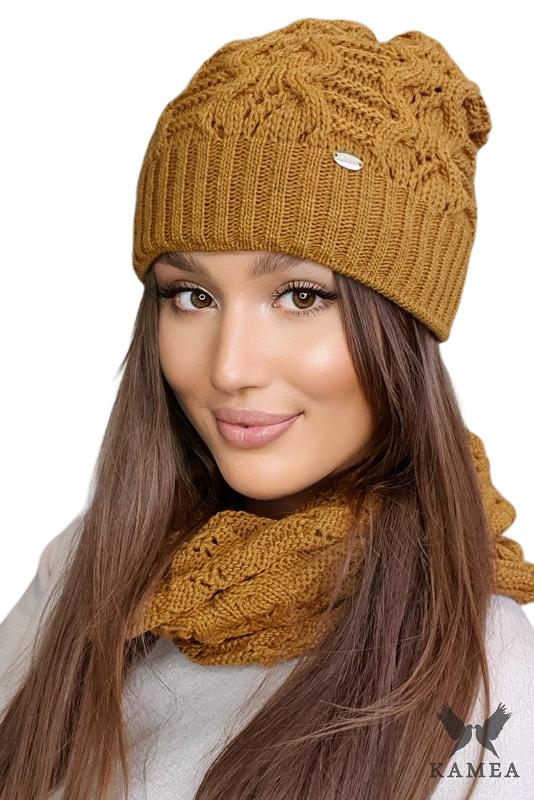 Kamila Women' Winter Hat, Mustard Color