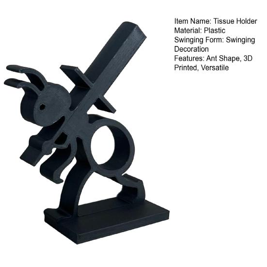 Ant Cart Shape Toilet Paper Holder 3D Printed Lightweight Ant-themed