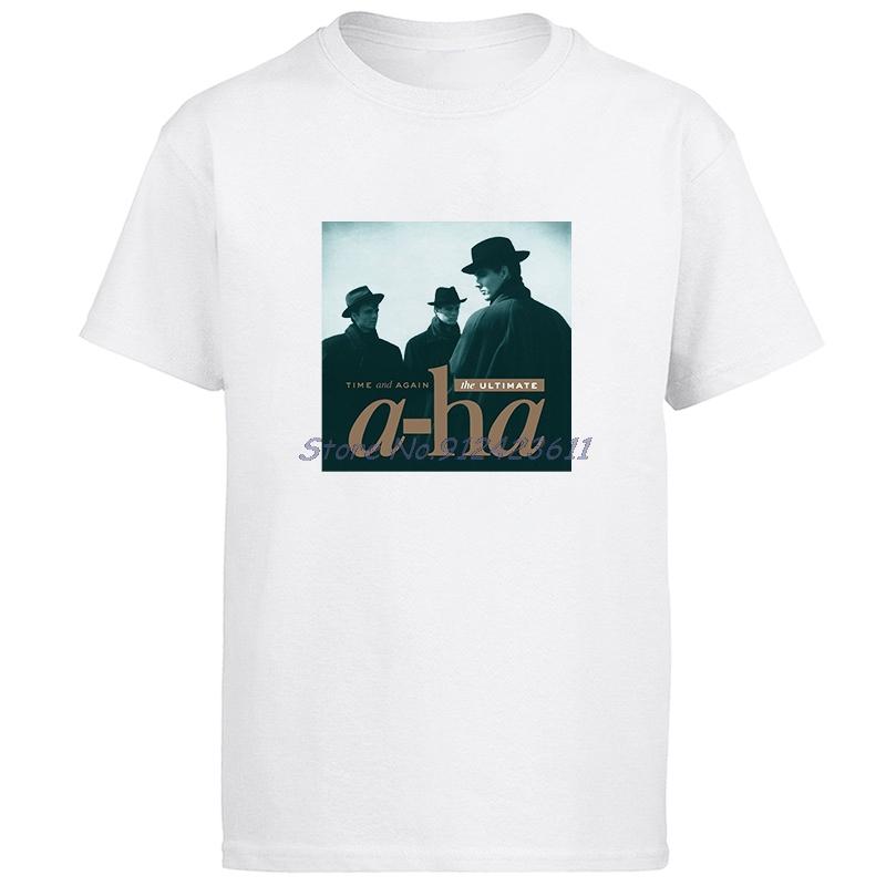 

AHa Rock Band Classic T Shirt For Men Oversized T Shirts Tops Tee Shirts Graphic T Shirts Summer Cotton Fashion Print T Shirt S