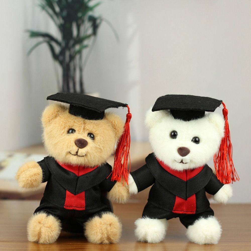 Pp Cotton Graduation Bear Doll With Doctor Hat Bear Animal Keychain  Boys Girls