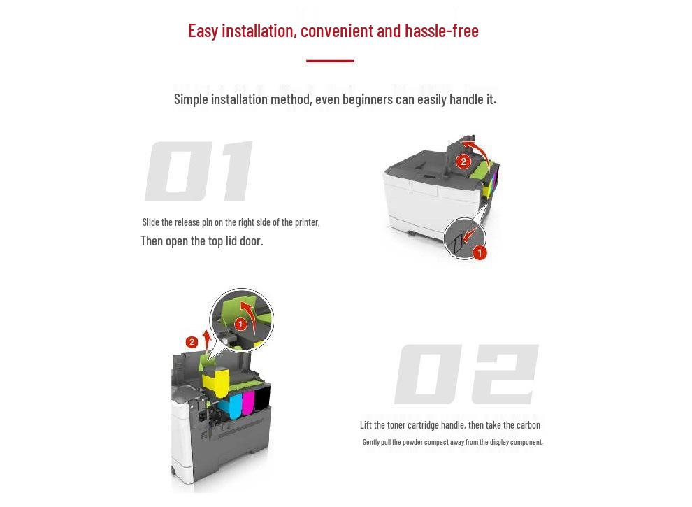 Pantum High-Capacity Toner Cartridge CTL-205HK/C/Y/M for CP2505DN - Black, Cyan, Yellow, Magenta.