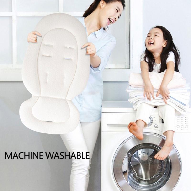 Comfortable Baby Stroller Cushion Soft Infant 3-Layers Thicked Chusion Pad Cotton Blended for Newborns Toddlers