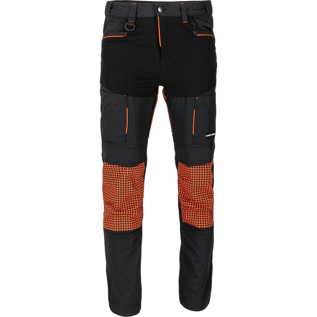 Black-Polish Roofer' Trousers with Stretch Inserts, "",Ce,Lahti