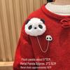 Adorable Red Panda Brooch: Cute Plush Backpack Pin for Students, Couples & Women - Perfect Birthday Gift