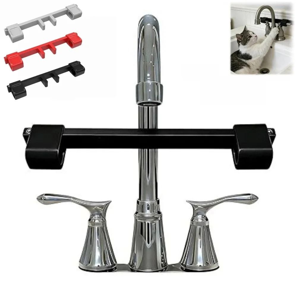 Safe Material Portable Double Sink Faucet Handle Lock Water Tap Control Lock  Bathroom Use