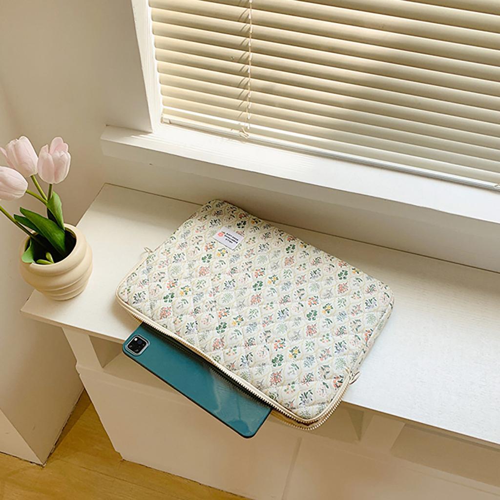 Flower Pattern Laptop Sleeve Case Bags For Ipad Air Pro 11 Inch Cover Laptop Bag Inner Bag Flat Bag