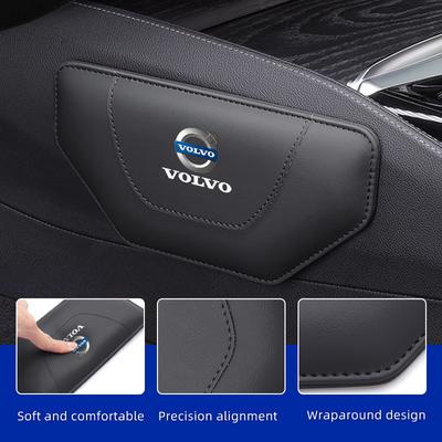 Leather Car Sticker Knee Leg Protective Pad Foot Armrest Cushion For V40 XC70 XC90 V70 V60 V50 S80 S40 AWD V90 S90 XC60