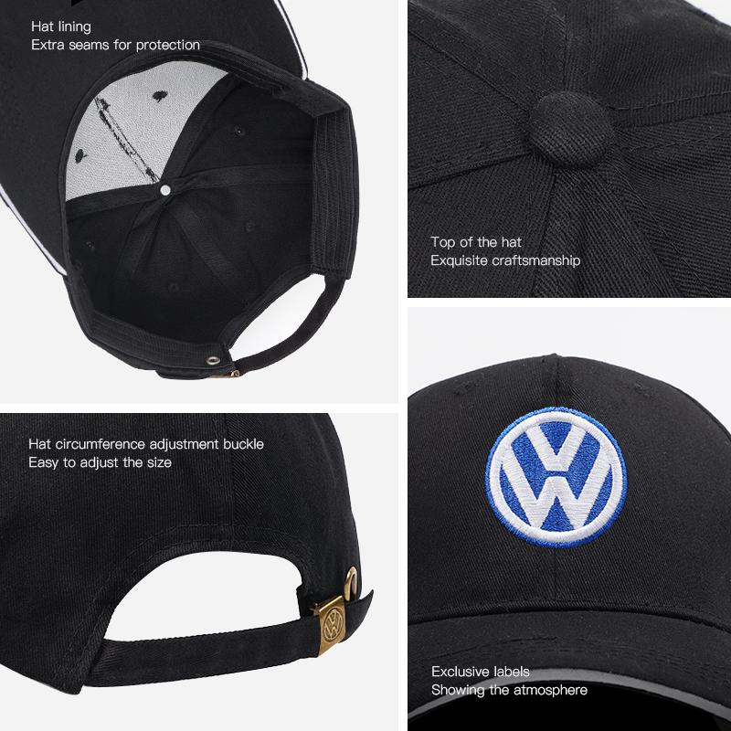 Hot Car Logo Embroidery Snapback Baseball Cap Adjustable Casual Hats For Volkswagen Passat Golf 4 5 6 7 8 GTI Polo Tiguan CC Jet