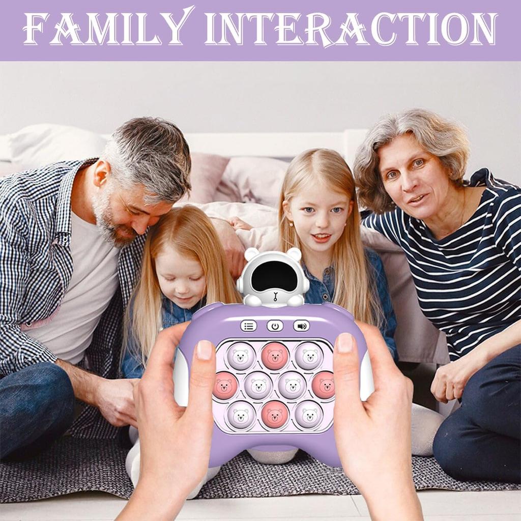 Joc rapid de împingere, Pop Fidget Light Up It Pocket Game pentru copii cu vârste între 3-12 ani, jucărie de joc senzorială portabilă cu 4 moduri de petrecere Joc rapid de împingere Jucării Fidget