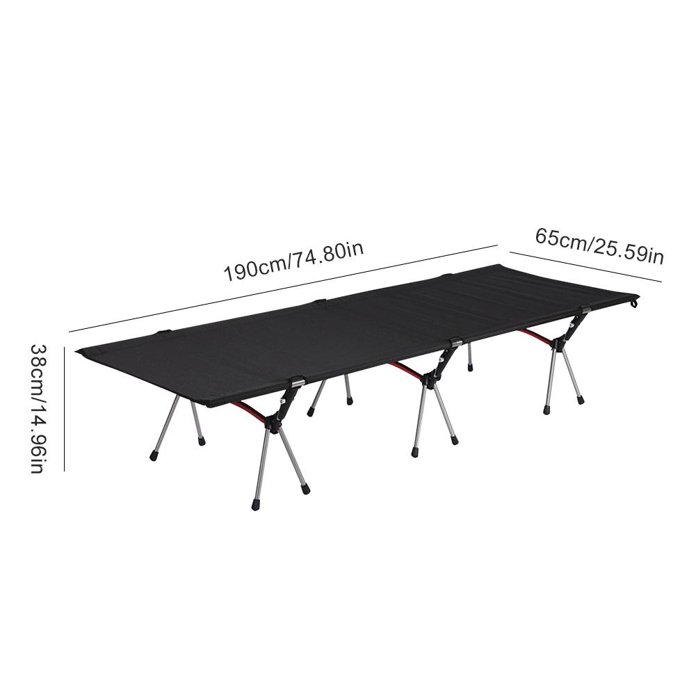 Portable Camping Cot Lightweight Collapsible Sleeping Bed Outdoor Single Beds Tourist Hiking Backpacking DetachableTent Bed