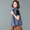Plus Size Denim Colete Sem Mangas Primavera Verão e Outono Mulheres Jaqueta Colete Senhoras Tops Cowboy Colete