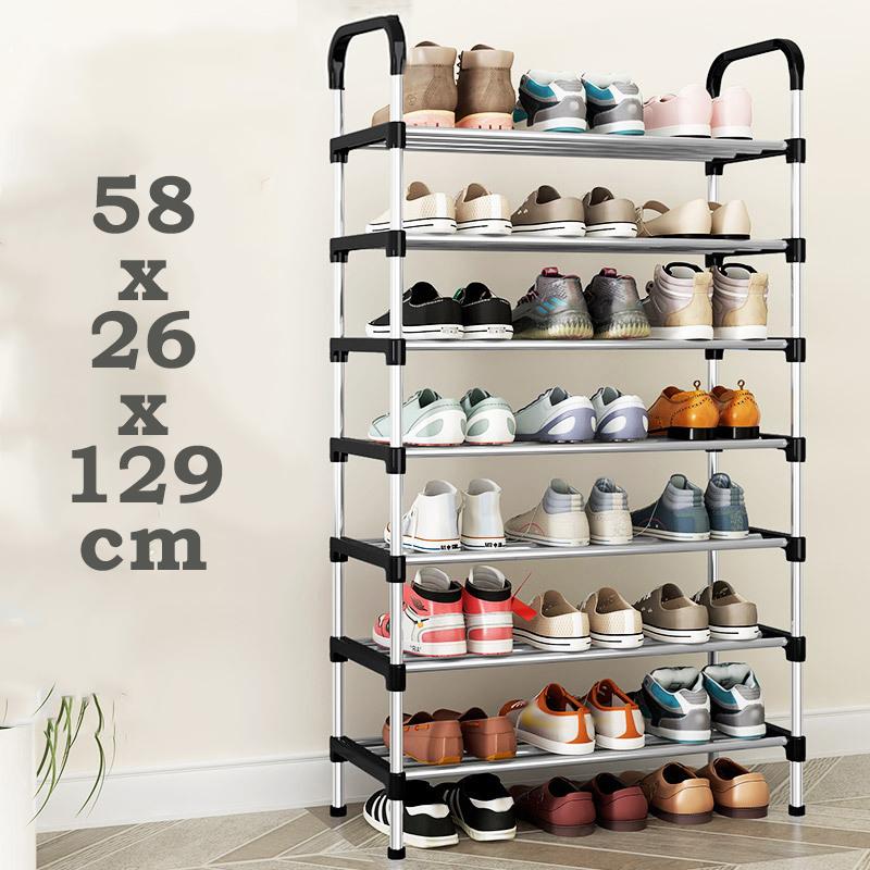 3-8Floor Simple Shoe Rack Multi Layer Dustproof Household Doorstep Shoe Cabinet Storage Space Saving Assembly Of Small Shoe Rack